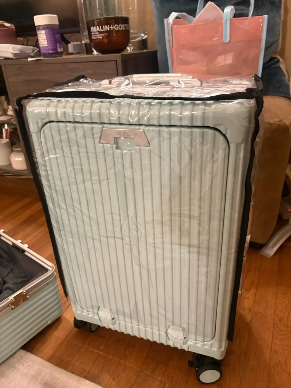 Mint Blue 2-Piece Spinner Luggage Set by Nobl